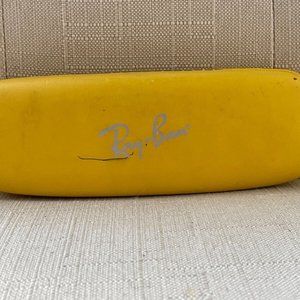 ray-ban Glasses Case Yellow Hard Case Authentic Ray-Ban